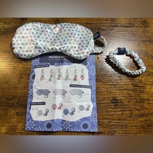 Roller Rabbit Eye Mask & Scrunchie